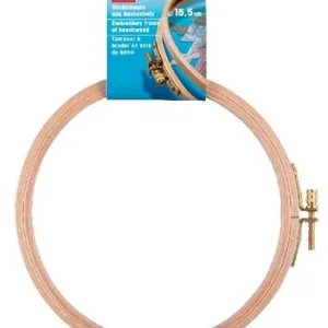 Borduurring beukenhout 8 mm x Ø 16 cm