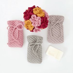 Zeepzakje langwerpig | DIY pakket haken | Diverse kleuren
