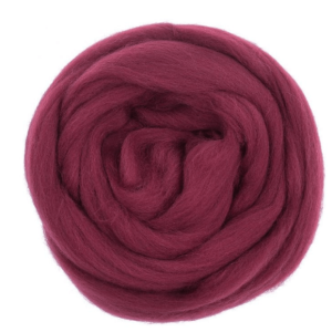 Lontwol Bordeaux | Biologisch geverfd | 1 kilo