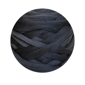 Lontwol Graphite | Biologisch geverfd | 1 kilo