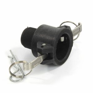 Camlock V-deel met buitendraad, pp, type B, 13 mm x ½”