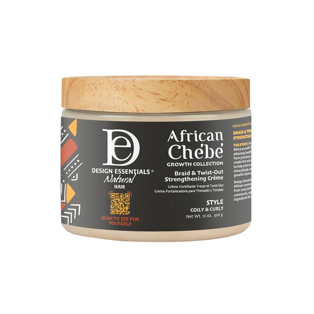 African Chebe Braid & Twist-Out Strengthening Crème 12oz - Afbeelding 2