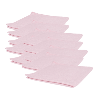 Basic microvezeldoek rood 10 stuks