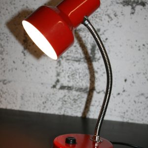 Vintage bureaulampje rood