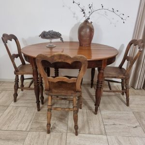 Franse uittrekbare ronde tafel