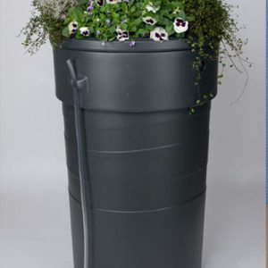 kunststof Regenton 230 liter met plantenbak