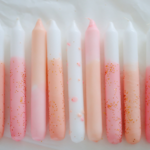 #58 Los patroon | Dip Dye kaarsen