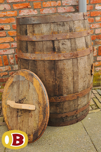 Regenton whiskyvat 200 liter met los deksel - Afbeelding 5